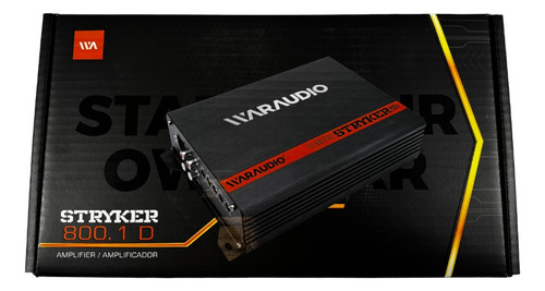 Amplificador De Bajos Waraudio Stryker 800.1 D Color Negro
