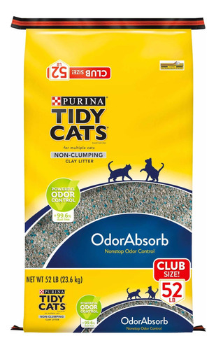 Arena Para Gatos Tidy Cats Non- Clumping Clay Litter 52lb