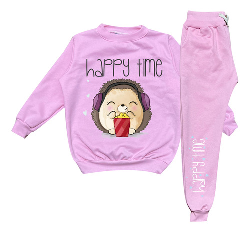 Conjunto Sudadera Puercoespín Happy Time Para Niña