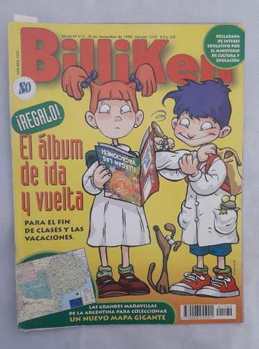 Revista Antigua Infantil * Billiken * N° 4116 Con 1 Recorte