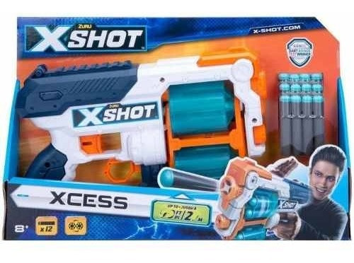 Pistola X-shot Xcess Con 12 Dardos 20mts Zuru