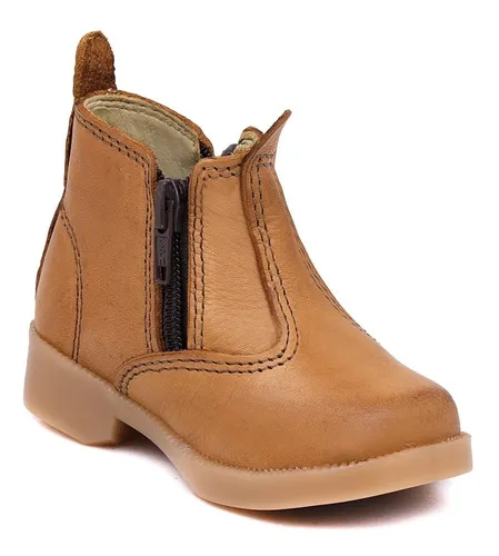 Bota Country Texana Infantil Marrom Masculina Menino Couro