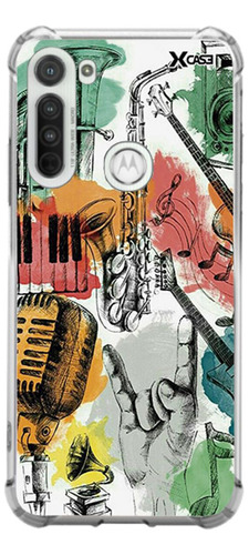 Case Música Grafite - Motorola: G5g