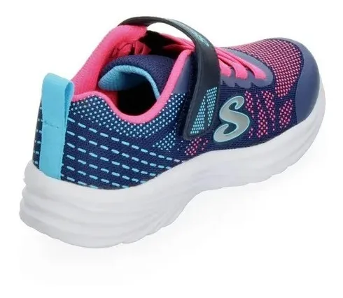 Zapatos deportivos skechers de niña azul marino top