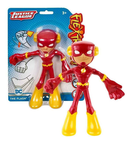 Figura Flash 10cm Bendy Liga De La Justicia Dc Comics Ub