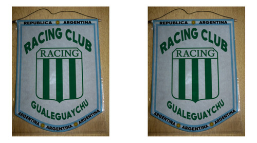 Banderin Grande 40cm Racing Club Gualeguaychu