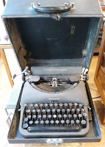 Remington Rand Maquina De Escribir Antigua Funciona 