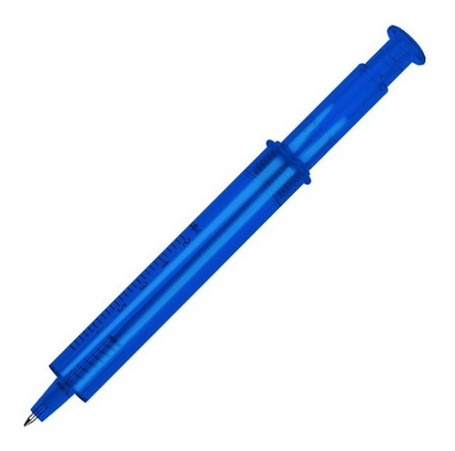 Bolígrafo Plástico Jeringa Pluma Tnegra Promocional 100 Pzas