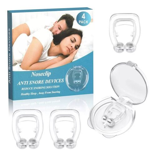 Stop 4 Peças De Clipe De Ronco Nose Magnetic Snore Device An