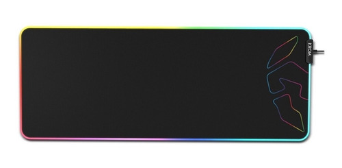 Mousepad Gamer Krom Knout Xl Rgb 90x35 Cm Negro