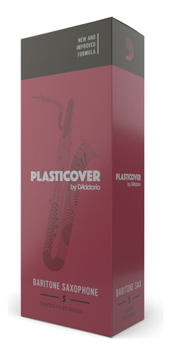 Kit C/5 Palhetas Sax Baritono Plasticover 2.0 Rrp05bsx200