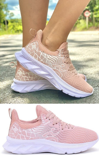 Tenis Feminino Academia Caminhada Crossfit Corrida Black Top