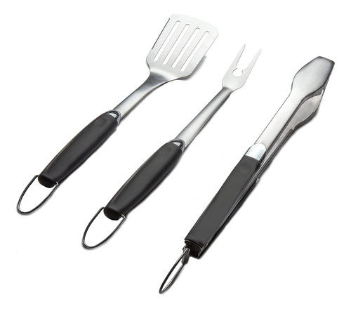 Juego De 3 Herramientas De Barbacoa - Acero Inoxidable