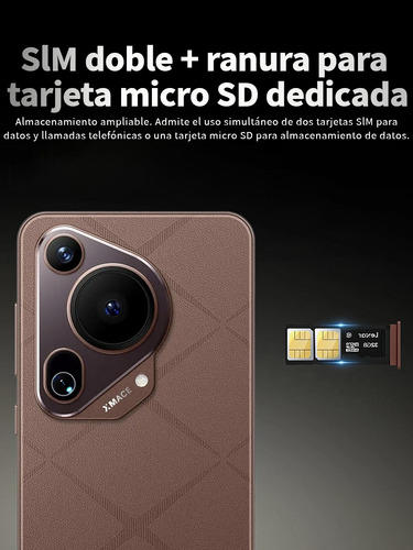 El Teléfono Más Vendido En 2025 P70 Ultra Dual Sim Smartphone 16gb Ram 512gb Rom Android Phone Support Red 5g Internet Súper Rápido Celulares 8000mah Marrón