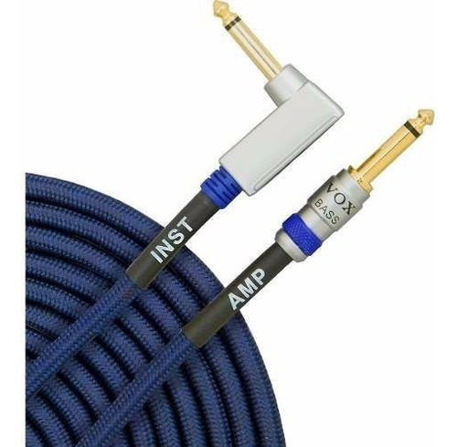 Cable Para Bajo Vox Vbc 13 Clase A 4 Metros Color Azul