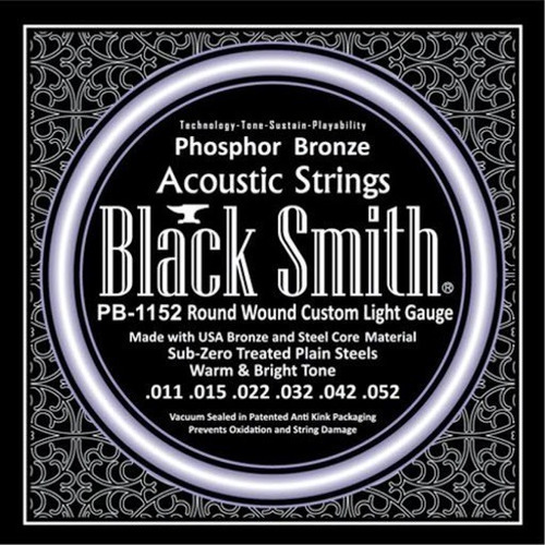 Encordado Acustica Blacksmith 011-52 Phospor Bronze