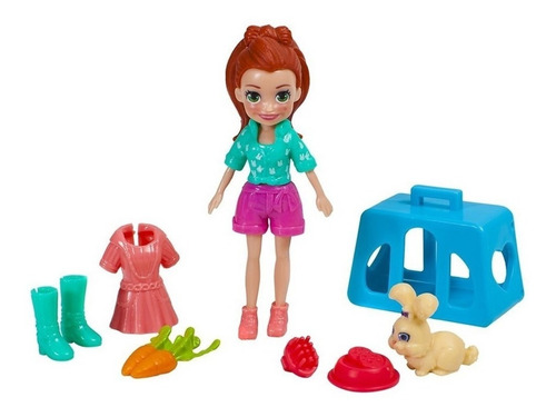 Boneca Polly Pocket Lila Com Bichinho E Acessorios Mattel