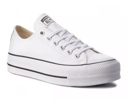 Alinear vocal Maravilloso Converse Plataforma Choclo Piel Blanco Mujer 561680c