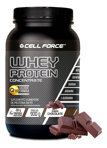 Whey Protein Concentrate - 900g Chocolate - Cell Force