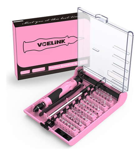 Vcelink Juego De Destornilladores Rosa, Kit De Destornillado