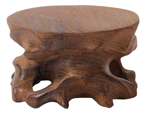 Base De Exibição De Pedra De Madeira Para Decoração De
