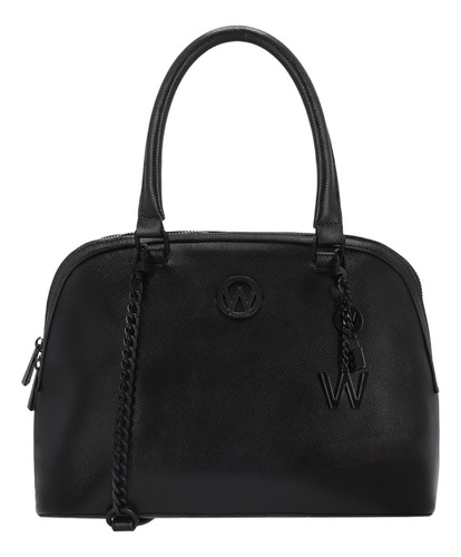 Bolsa Satchel Para Mujer Westies Negro Hbmikaelwe