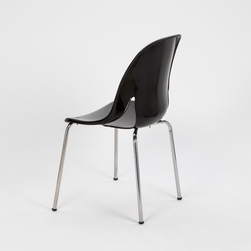 Imagen 4 de 7 de Silla De Comedor Diseño Nina Patas Cromadas 3 Años De Garant