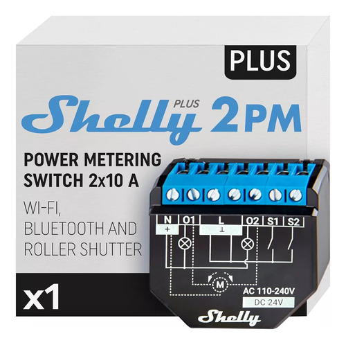Shelly Plus 2pm Rele Wifi Domotica Home Assistant