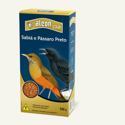 Ração Para Sabia E Passaro Preto Alcon Club 500g