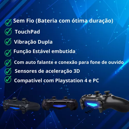 Controle Sem fio PS3 Compatível com Playstation 3, Joystick Bluetooth  Manete de Video Game Vibração Dupla : : Games e Consoles