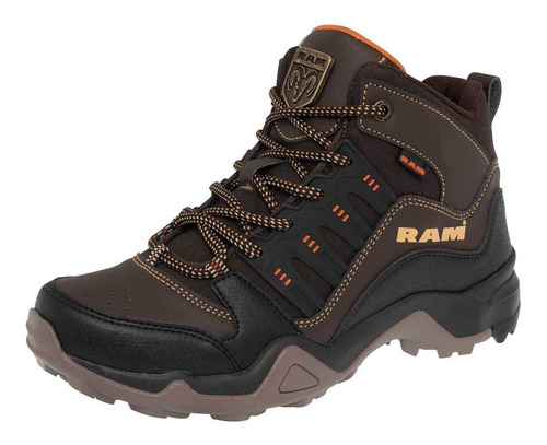 Ram Zapato Para Hacer Hiking Para Hombre Café, Cod 104958-1