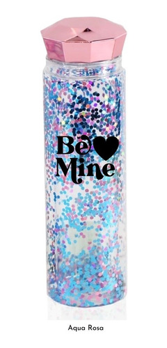 Botella Glitter Brillos Para Agua 500ml Be Mine Regalo