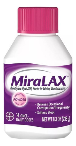 Miralax Laxante En Polvo 14 Dosis Importado