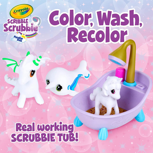 Crayola Scribble Scrubbie Pecs Pets, Pet Care Toy, Incluye M