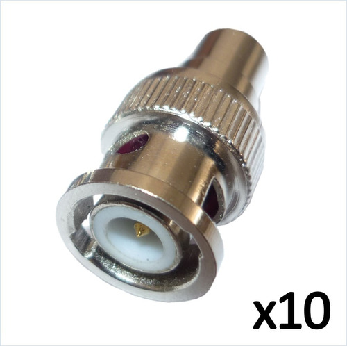 Conectores Bnc Macho - Rca Hembra Convertidor Adaptador