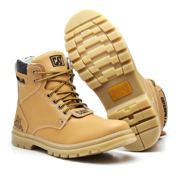 botas masculinas caterpillar preta