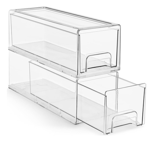 Cajones Apilables Transparentes Para Hogar Y Oficina