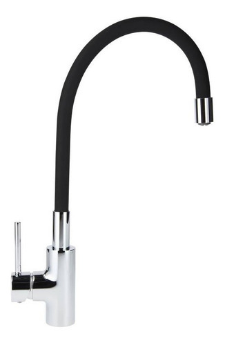 Monomando Flexible Para Lavaplatos Negro Sensi Dacqua