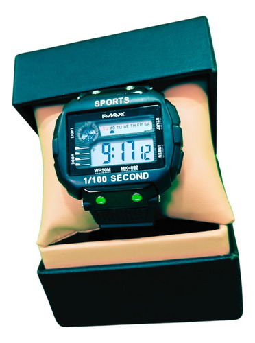 Reloj Max Time Sports (cronómetro, Alarma Y Luz Nocturna)