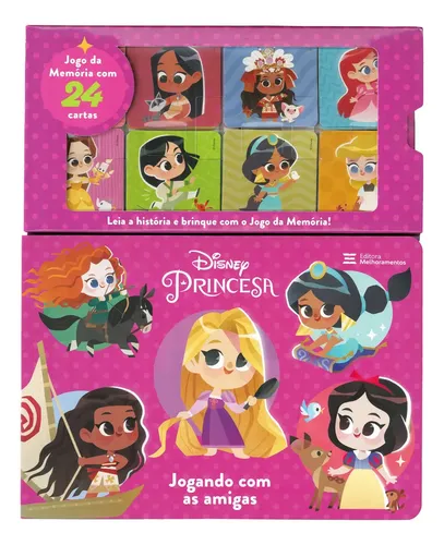 Princesa - Jogando com as Amigas - Disney - Melhoramentos - Capa