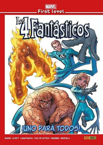 Marvel First Level # 15 Los 4 Fantasticos: Iuno Para Todos!: ¡uno Para Todos!, De Makoto Nakatsuka. First Level, Vol. 1. Editorial Paninicomics, Tapa Dura En Español, 2019
