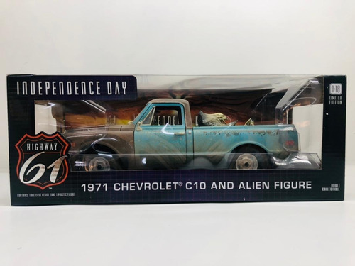Carrito Greenlight 1:18 1971 Chevrolet C10  Independence Day