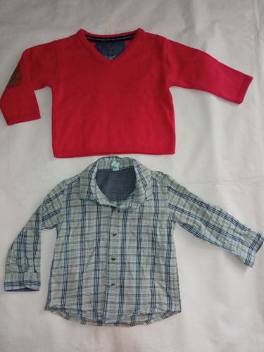 Camisa Thomas Trent Y Buzo Hilo Zara Escote V 3 6 Meses Bebe