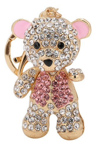 Llavero Decorativo Con Forma De Oso Precioso Diamante De Imi