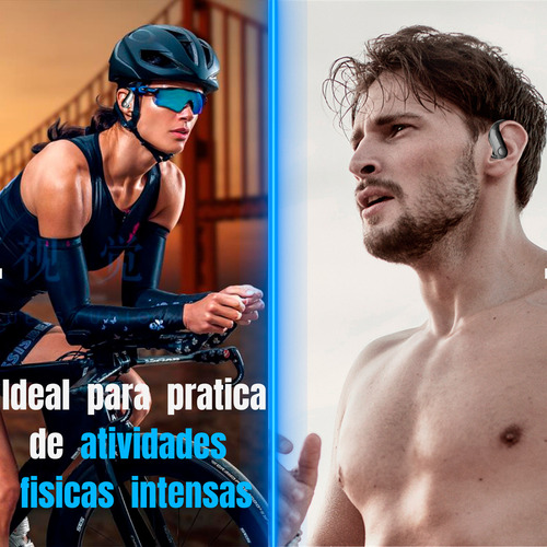 Fone De Ouvido Bluetooth 5.3 Tws Sem Fio Esportivo Compatível Com iPhone Samsung Xiaomi Motorola Tipo Gancho Marca PodeVirTem