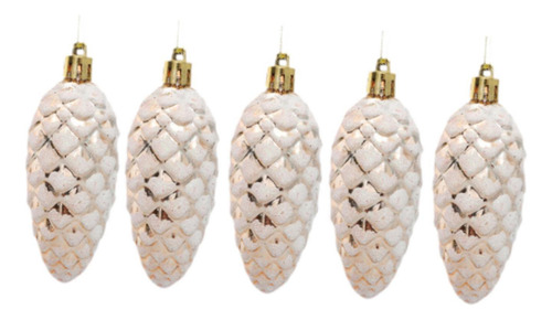 2 X 5 Piezas De Colgantes Pequeños De Piñas De Champán