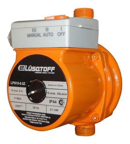 Imagen 7 de 10 de Bomba Presurizadora Agua Termotanque Calefon 2 Baños 30l/min