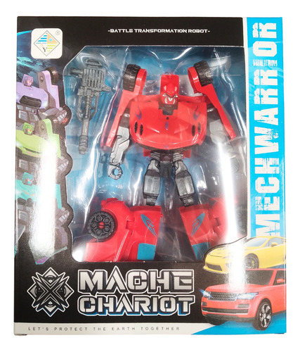 Pack 12 Juguete Coche Robot Transformable Niños Coleccion