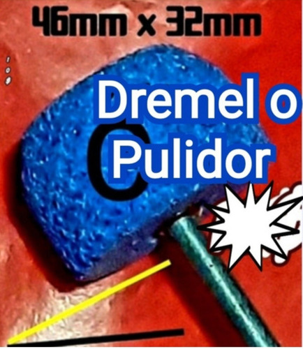 Piedra Azul Para Dremel O Moto Tool Para Caucheras 