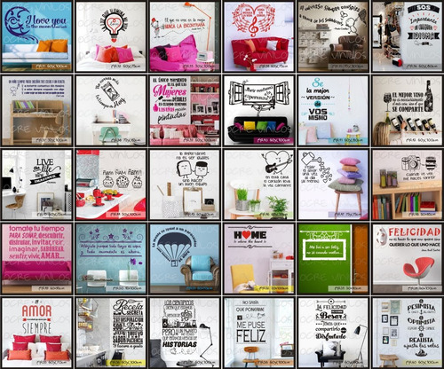 Frases En Vinilo Decorativo 300 Diseños Envio Gratis